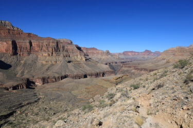 Looking west across Hermit Canyon as we descended the Bright Angel Shale